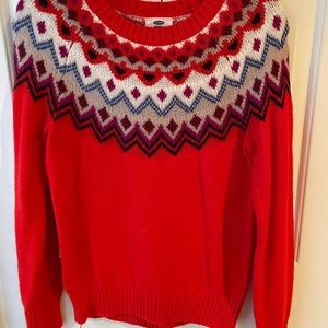 Old Navy fair isle sweater